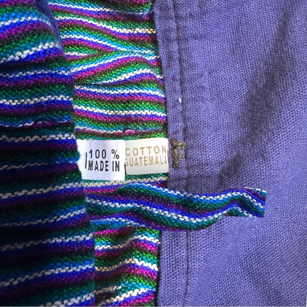 EUC Children’s Woven Multi-Color Striped Knit Romper. Adjustable Size 2-3T - Picture 8 of 8